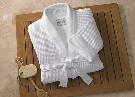 Waffle Shawl Collar Robe  DoubleTree at Home Hotel Store